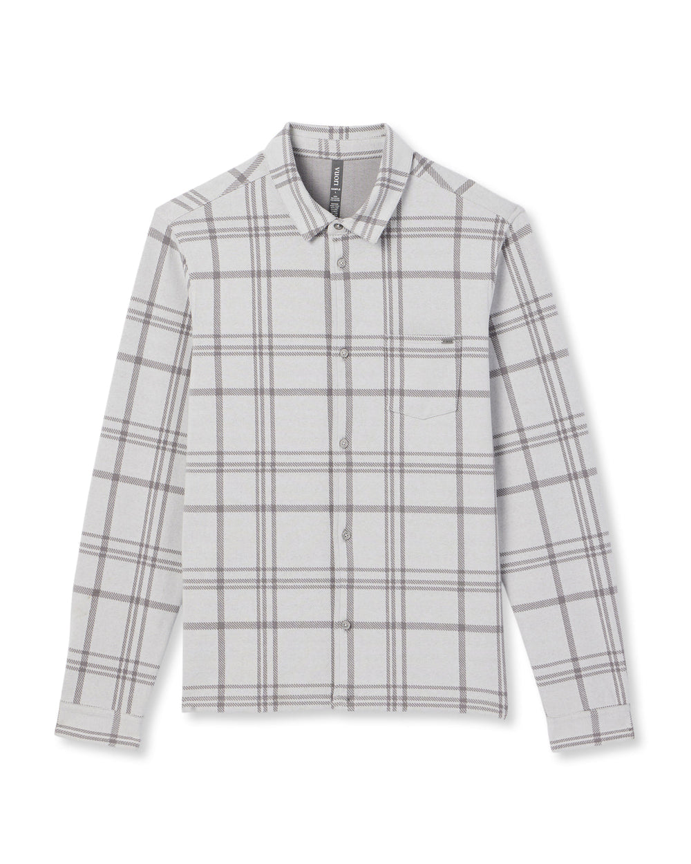 Seaview Plaid Buttondown Shirt Frost Grey | Vuori shop