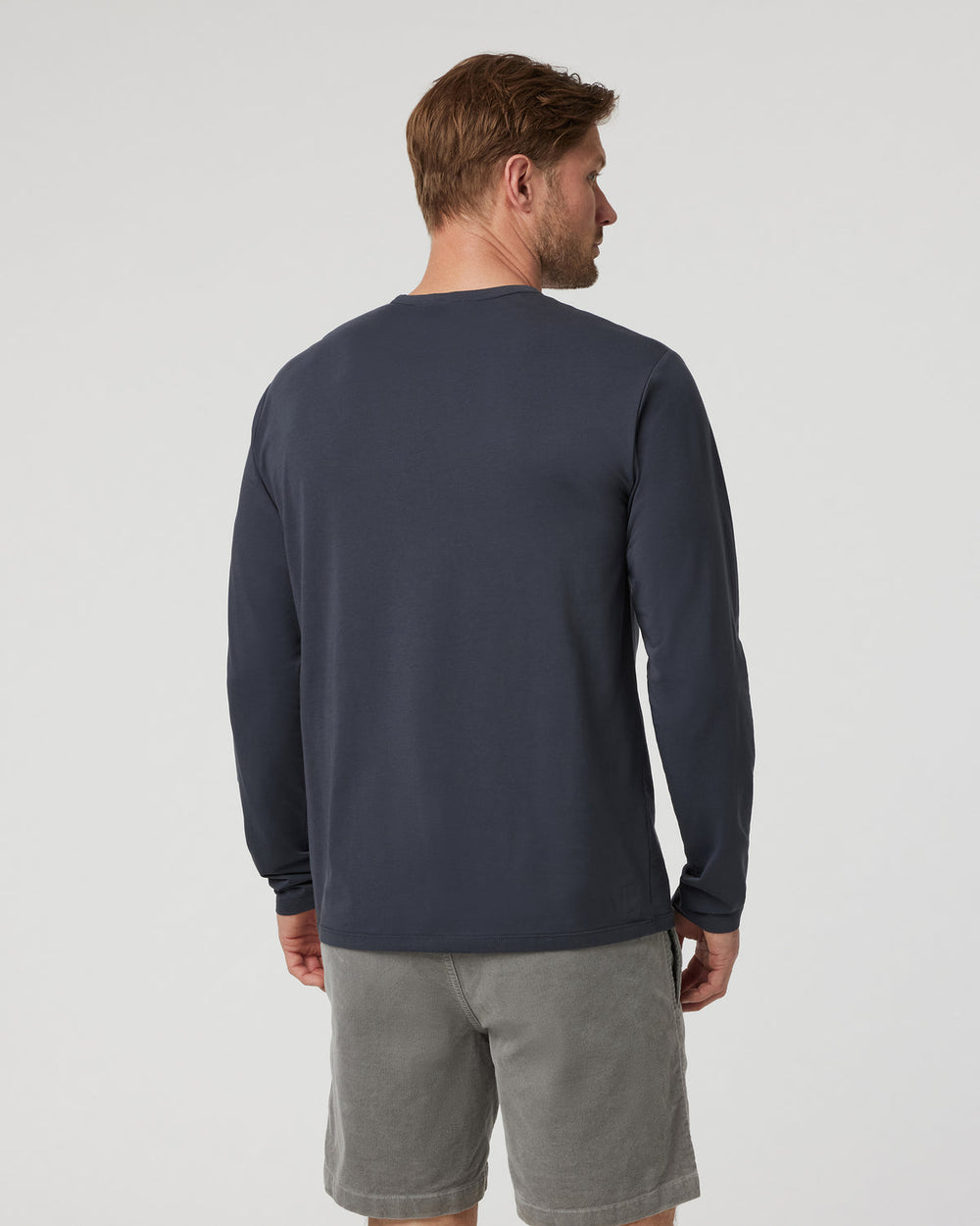 Long Sleeve Men's Feather Tee Navy | Vuori for sale