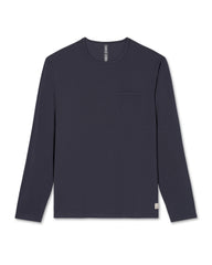 Long Sleeve Men's Feather Tee Navy | Vuori for sale