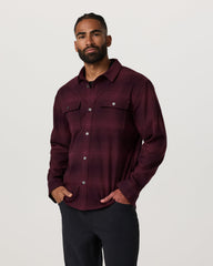 Long Sleeve Flannel Button Down Men's Raisin Shirt | Vuori online