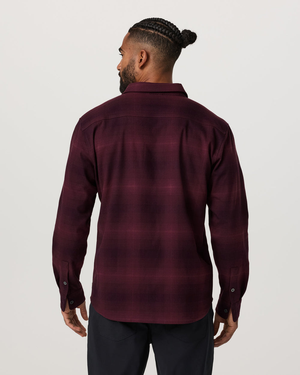 Long Sleeve Flannel Button Down Men's Raisin Shirt | Vuori online