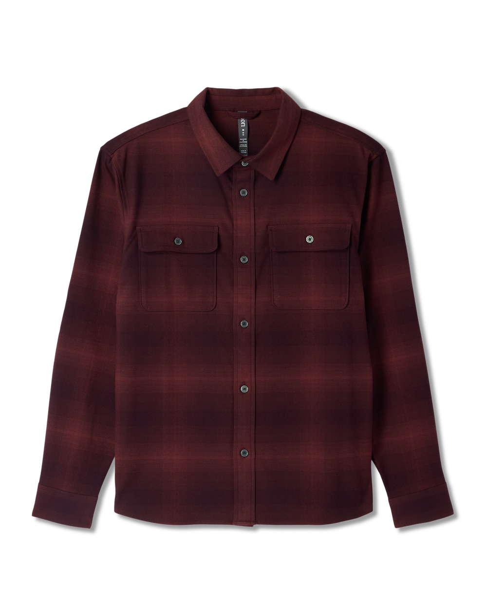 Long Sleeve Flannel Button Down Men's Raisin Shirt | Vuori online