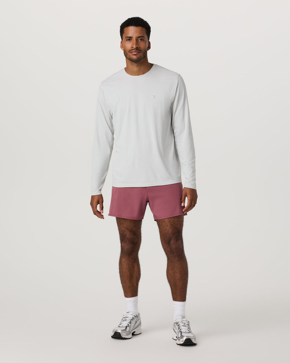 Men's Long Sleeve Clearview Seamless Tee Frost Grey Shirt | Vuori onsale