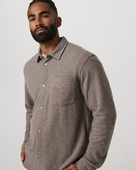 Long Sleeve Altitude Wool Shirt - Relaxed Phantom Grey | Vuori discount