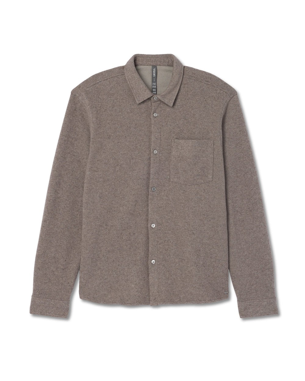 Long Sleeve Altitude Wool Shirt - Relaxed Phantom Grey | Vuori discount