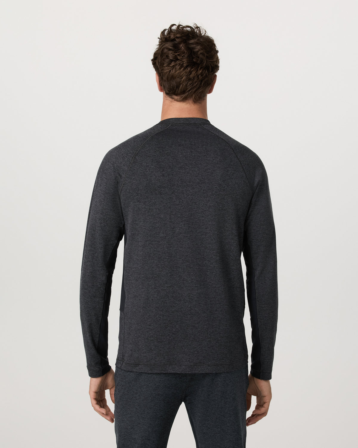 Long Sleeve Ponto Hybrid Baselayer Charcoal Heather | Vuori for sale