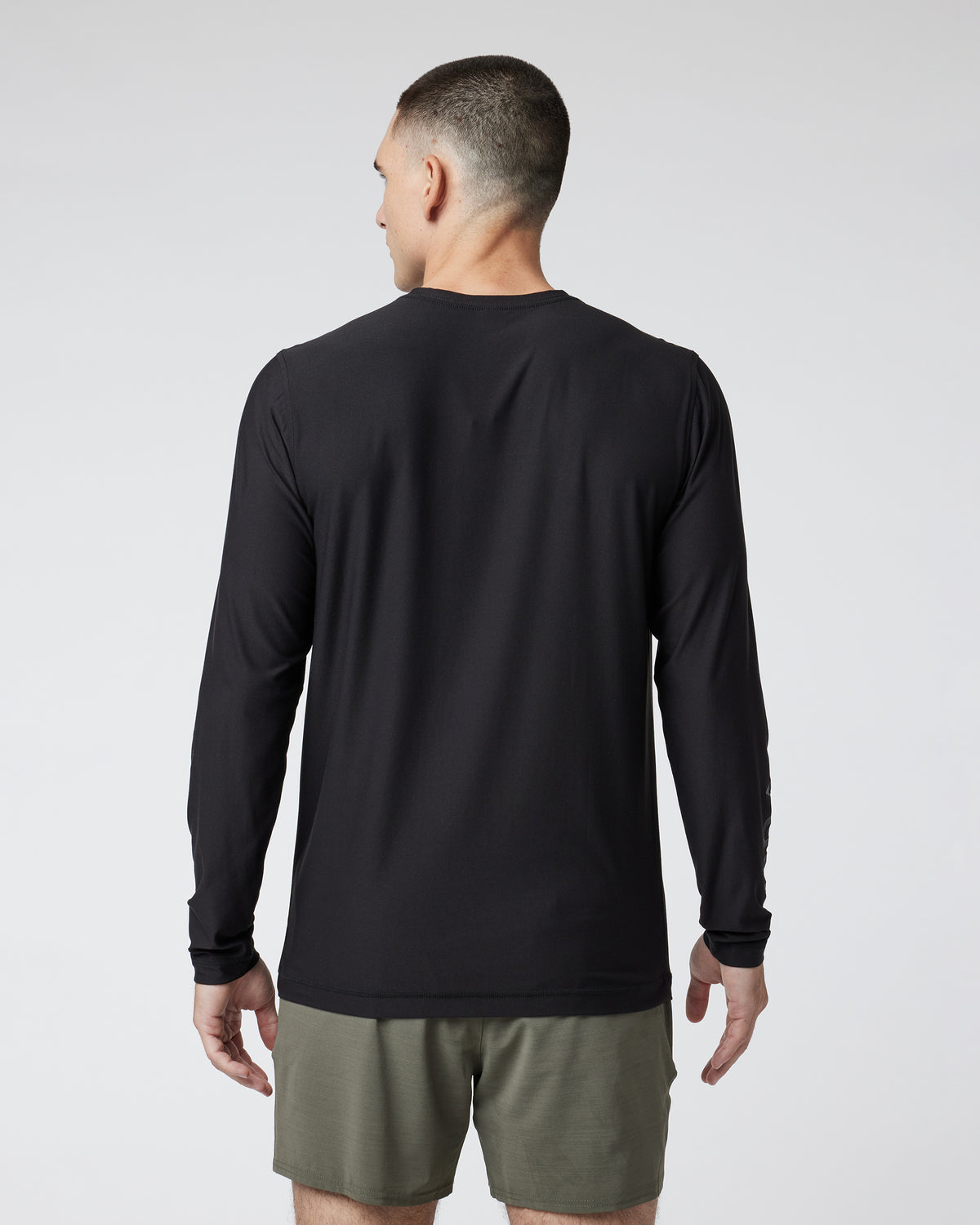 Long Sleeve Strato Graphic Tee Black Workout Tee | Vuori discount