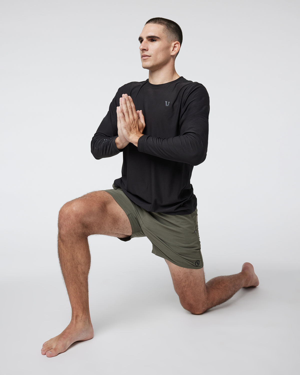 Long Sleeve Strato Graphic Tee Black Workout Tee | Vuori discount