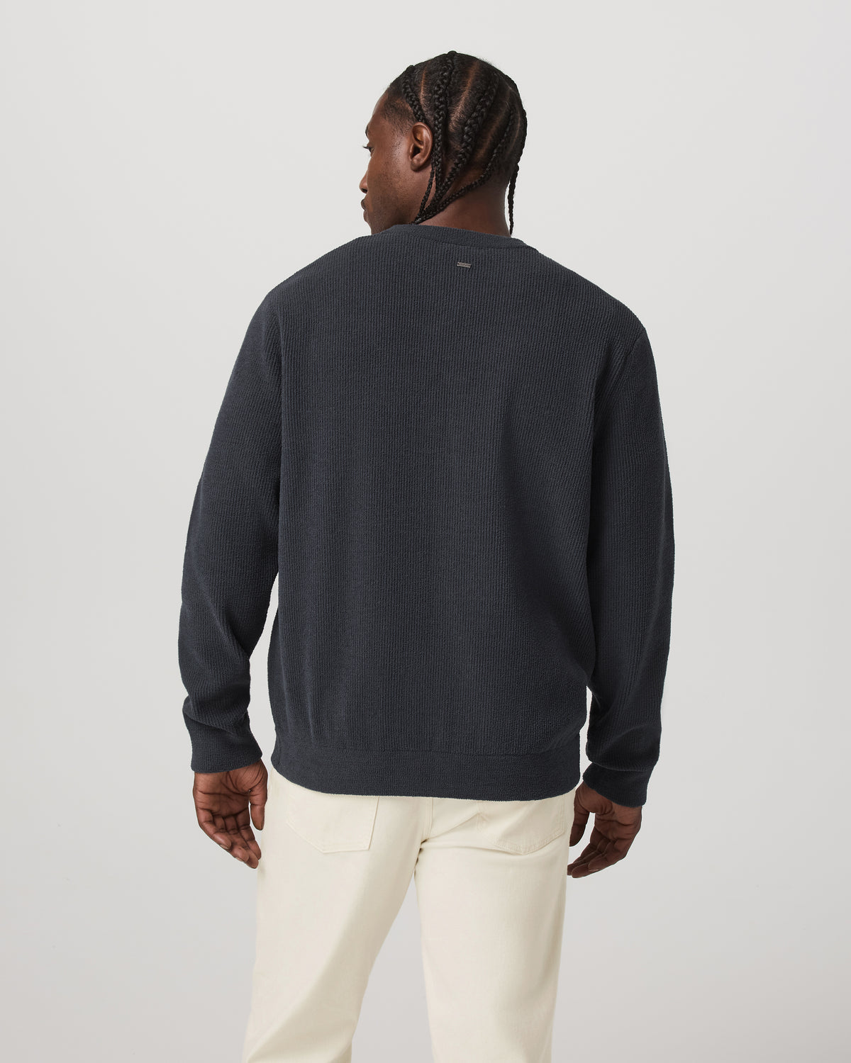 Midweight Rib Sweater Men's Navy Ribbed Knit Sweater | Vuori sale
