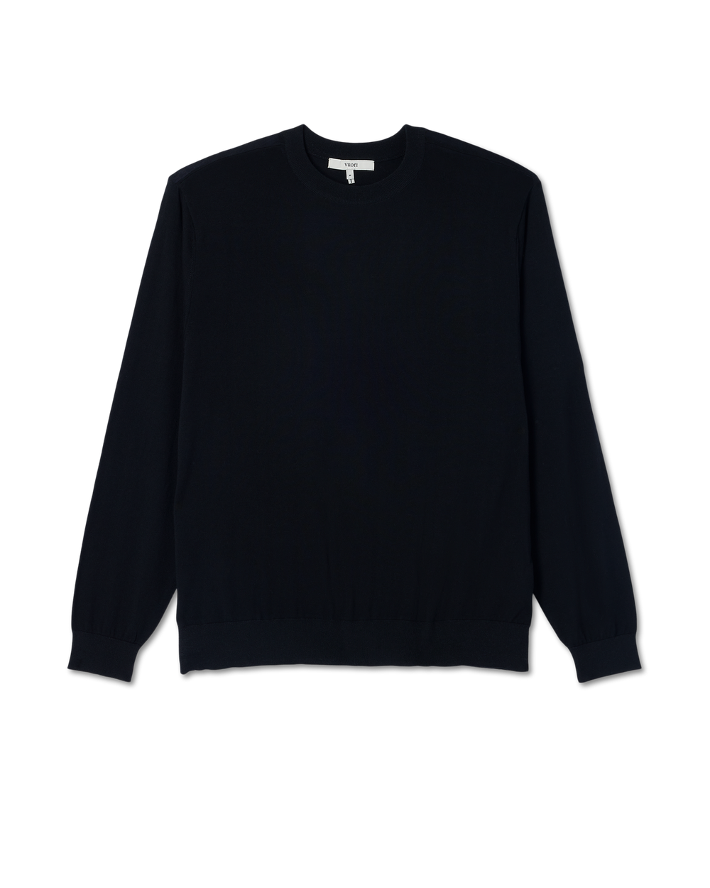 Merino Fine Gauge Wool Sweater Men's Black Sweater | Vuori for sale
