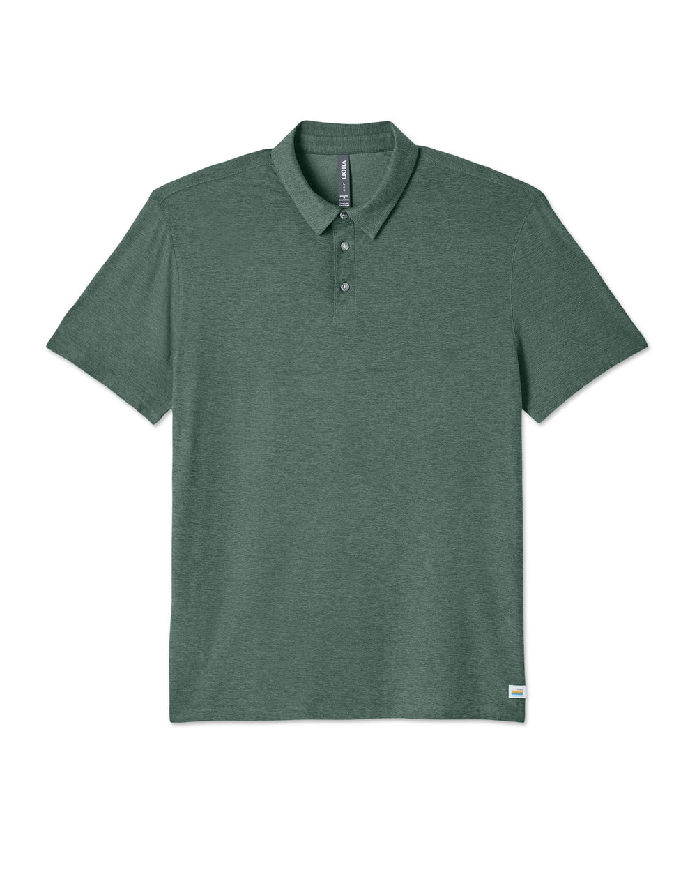 Strato Tech Polo Men's Agate Green Heather Polo Shirt | Vuori discount