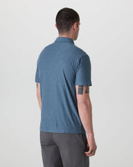 Strato Tech Polo Men's Pool Blue Heather Polo | Vuori sale