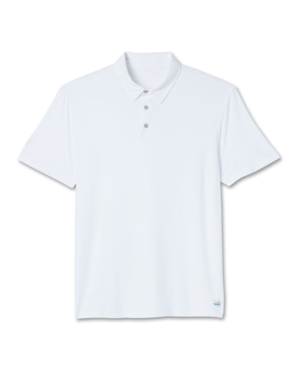 Strato Tech Polo Men's White Athletic Polo | Vuori onsale