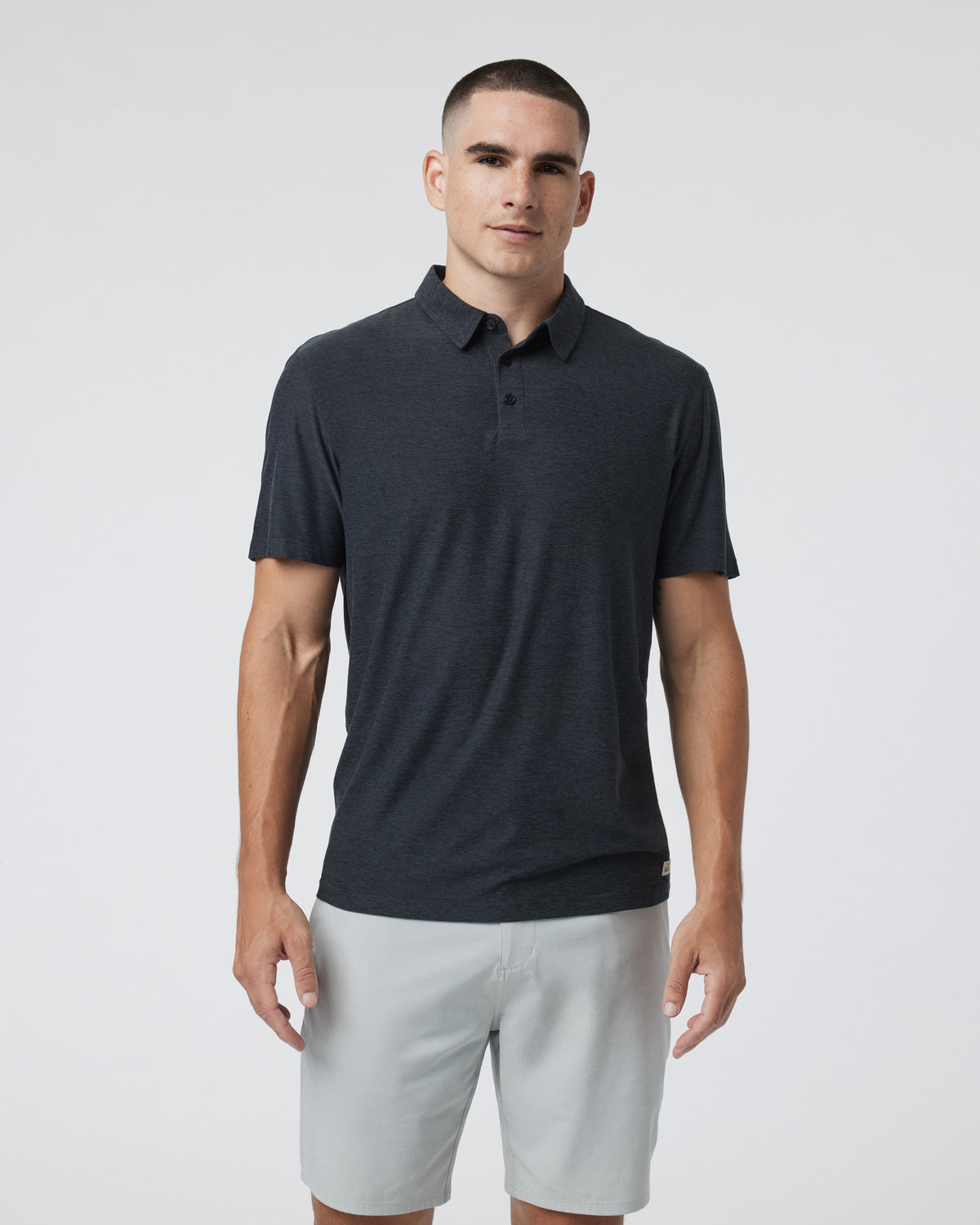 Strato Tech Polo Men's Charcoal Tech Polo Shirt | Vuori online