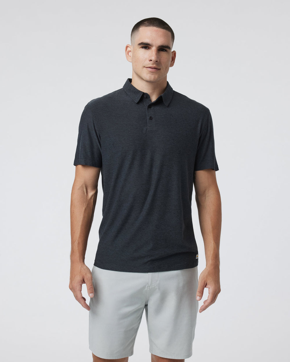 Strato Tech Polo Men's Charcoal Tech Polo Shirt | Vuori online