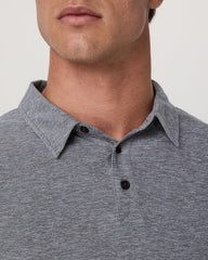 Strato Tech Polo Men's Heather Grey Polo Shirt | Vuori shop