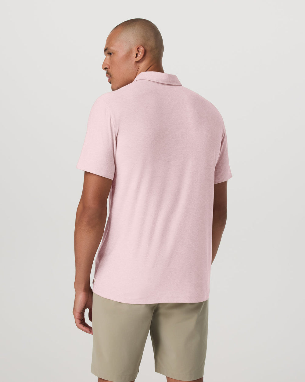 Strato Tech Polo Men's Faded Rose Heather Polo Shirt | Vuori sale
