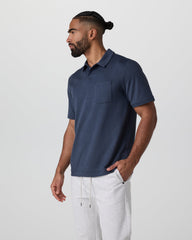 Short Sleeve Ponto Performance Polo Azure Heather | Vuori onsale