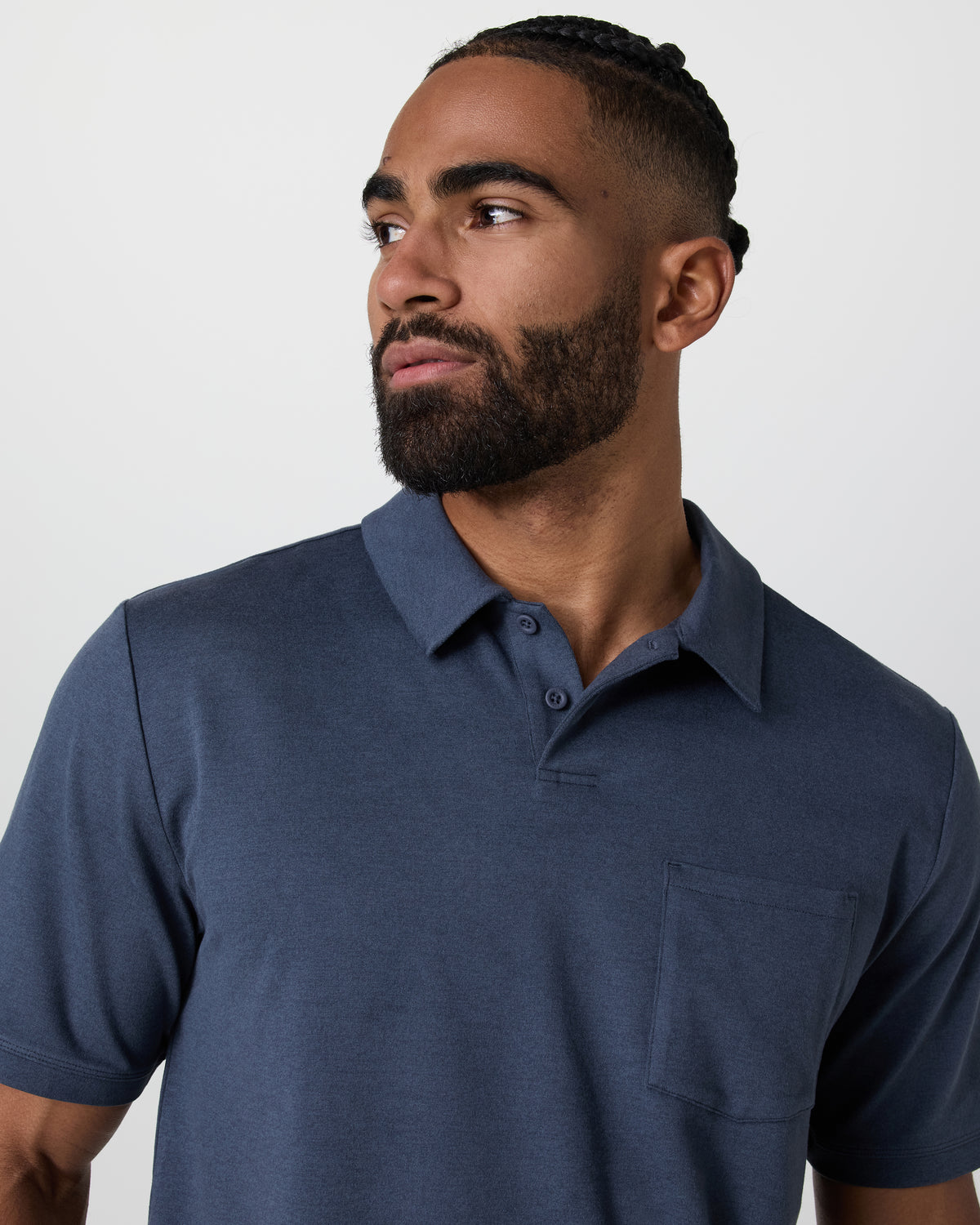 Short Sleeve Ponto Performance Polo Azure Heather | Vuori onsale