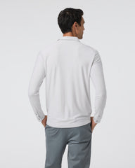 Long Sleeve Strato Tech Polo Frost Grey Heather | Vuori online