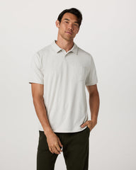 Men's Short Sleeve Ponto Performance Polo Salt Heather | Vuori discount