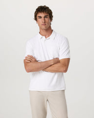 Men's Short Sleeve Ponto Performance Polo White | Vuori outlet