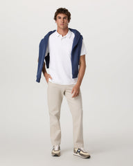 Men's Short Sleeve Ponto Performance Polo White | Vuori outlet