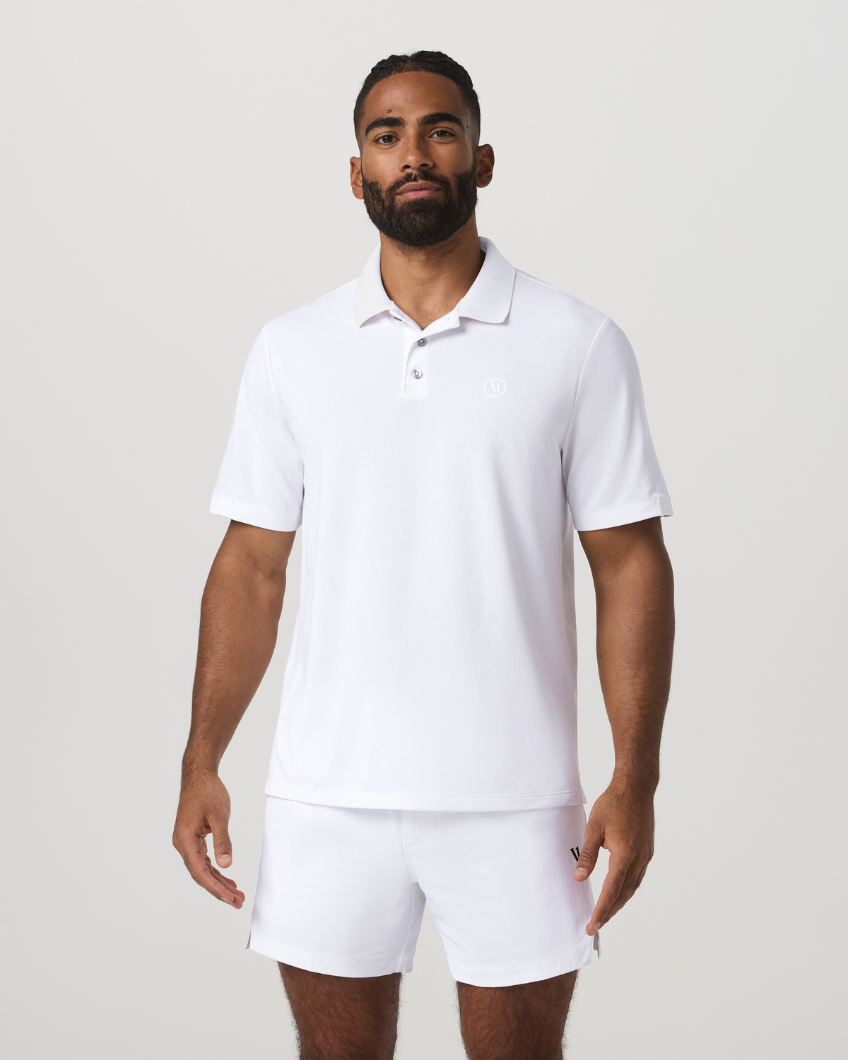 Men's Short Sleeve Gamepoint Polo 2.0 White - Non Tipped | Vuori onsale