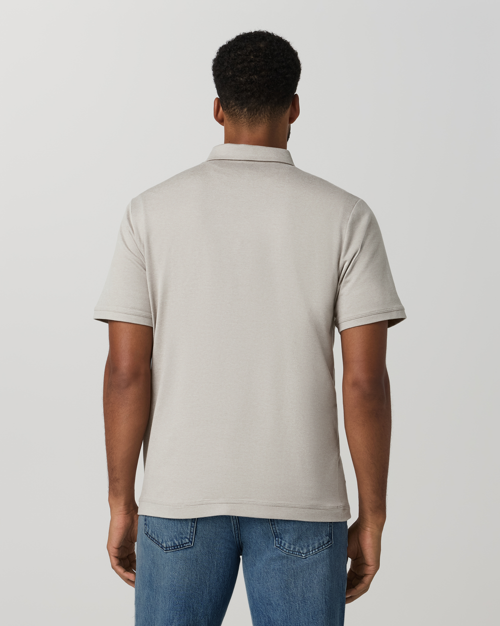 Short Sleeve Ponto Performance Polo Dark Salt Heather | Vuori sale