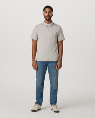 Short Sleeve Ponto Performance Polo Dark Salt Heather | Vuori sale