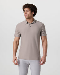 Strato Tech Polo Men's Mocha Heather Polo | Vuori for sale