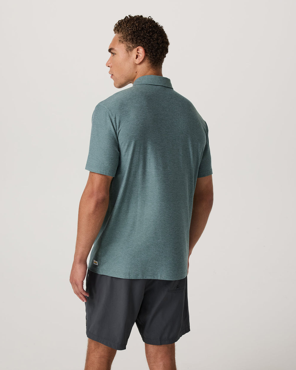 Strato Tech Polo Men's Bluegrass Heather Polo Shirt | Vuori online
