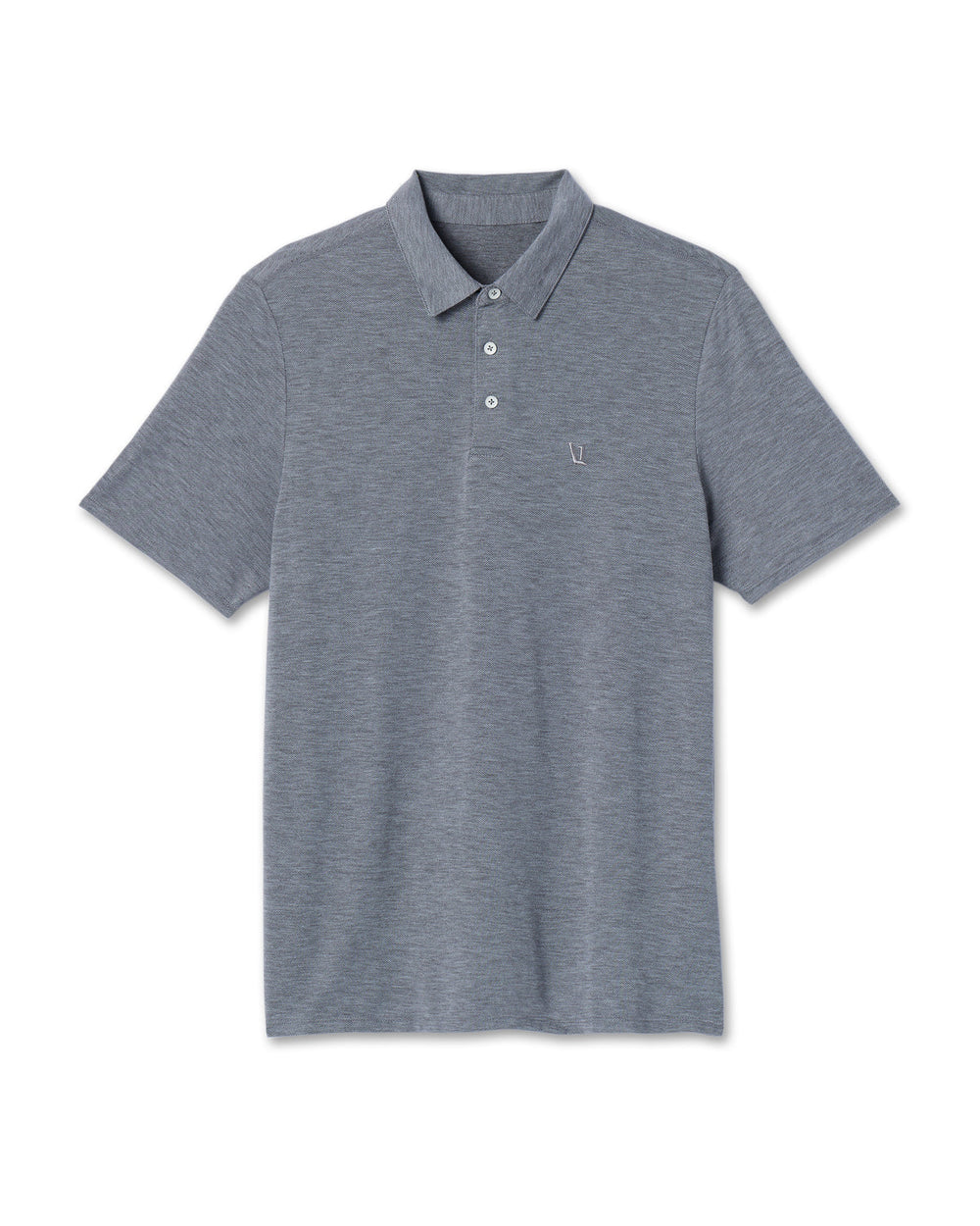 Knit Twill Polo Men's Heather Grey Golf Polo | Vuori outlet