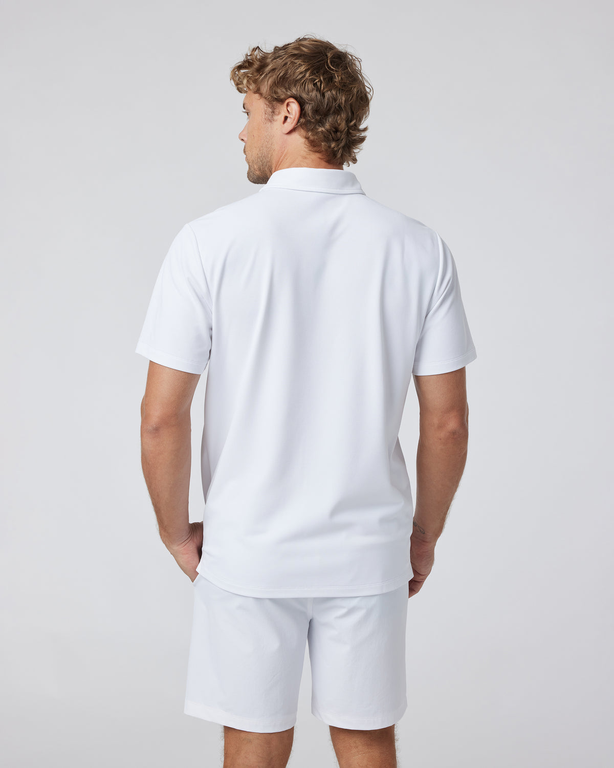 Gamepoint Polo Men's White Tennis Shirt | Vuori shop