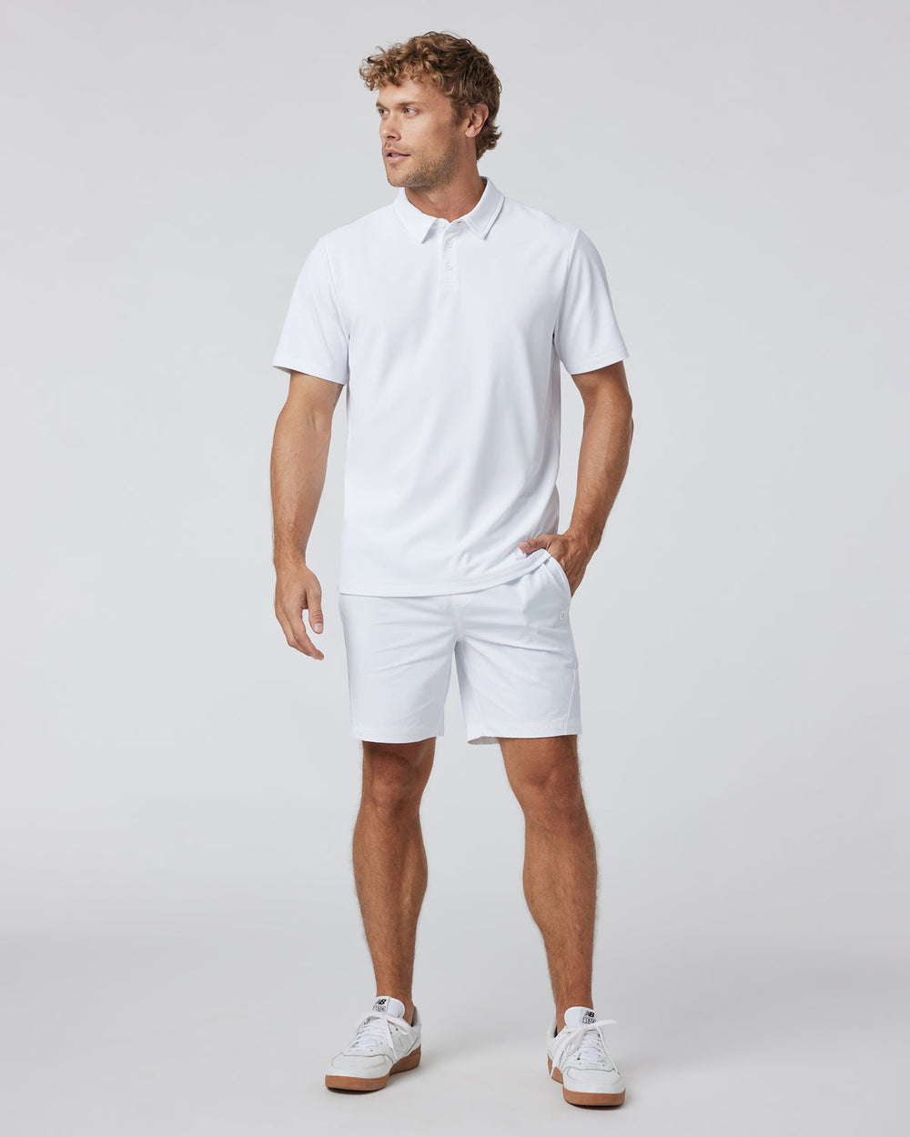 Gamepoint Polo Men's White Tennis Shirt | Vuori shop