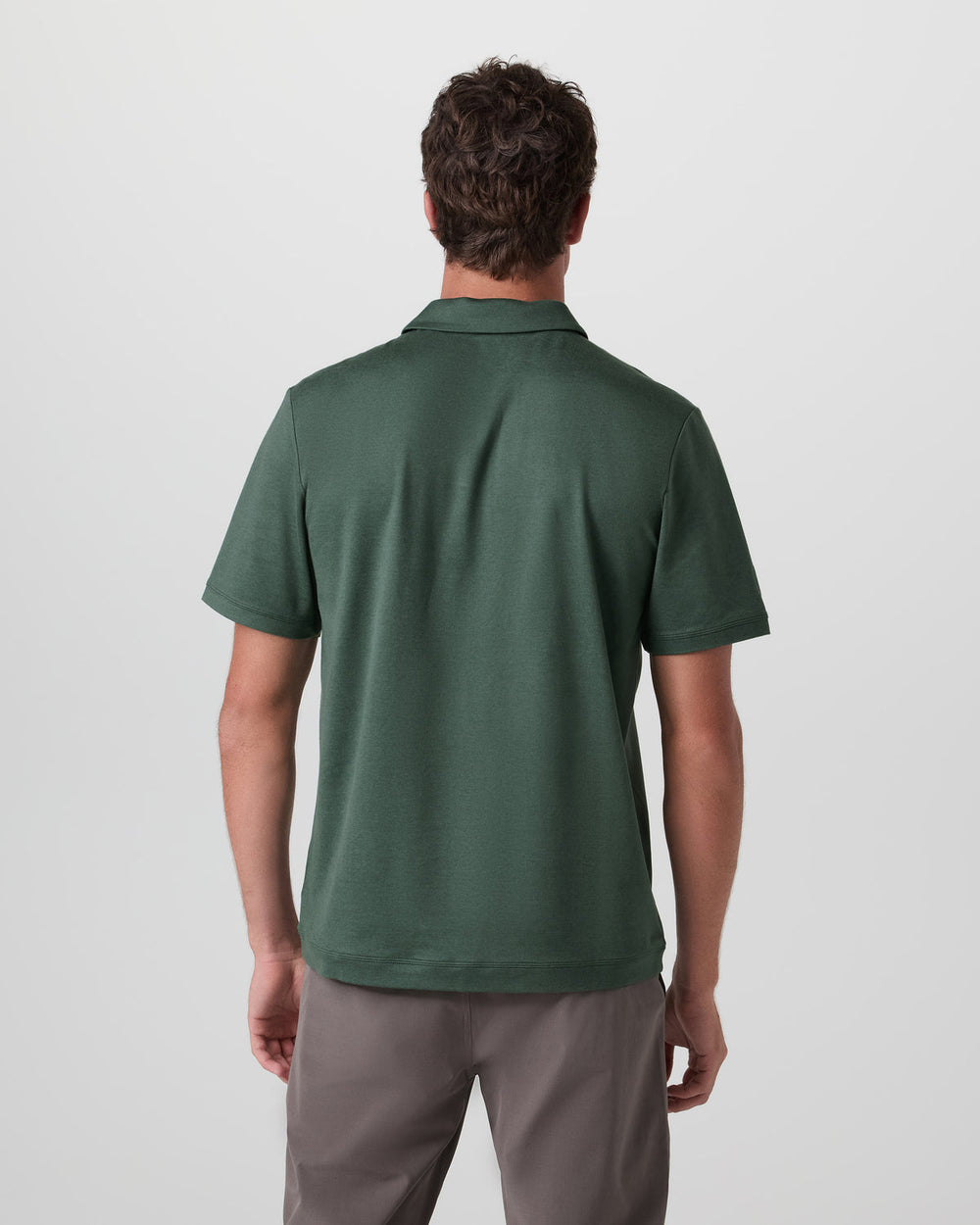 Short Sleeve Ponto Performance Polo Marsh Heather | Vuori for sale