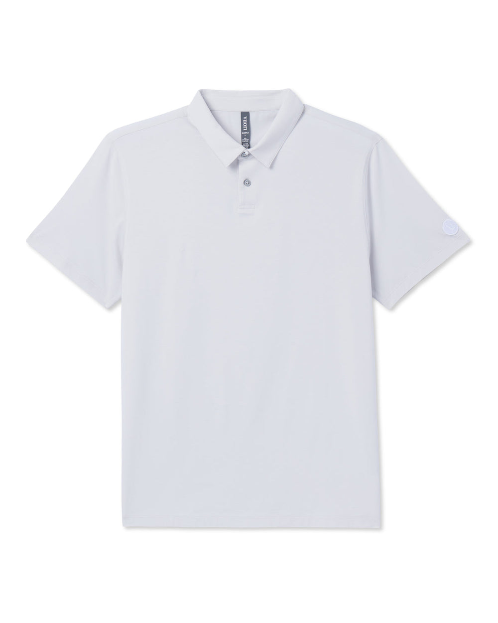 Short Sleeve Feather Polo Frost Grey | Vuori shop