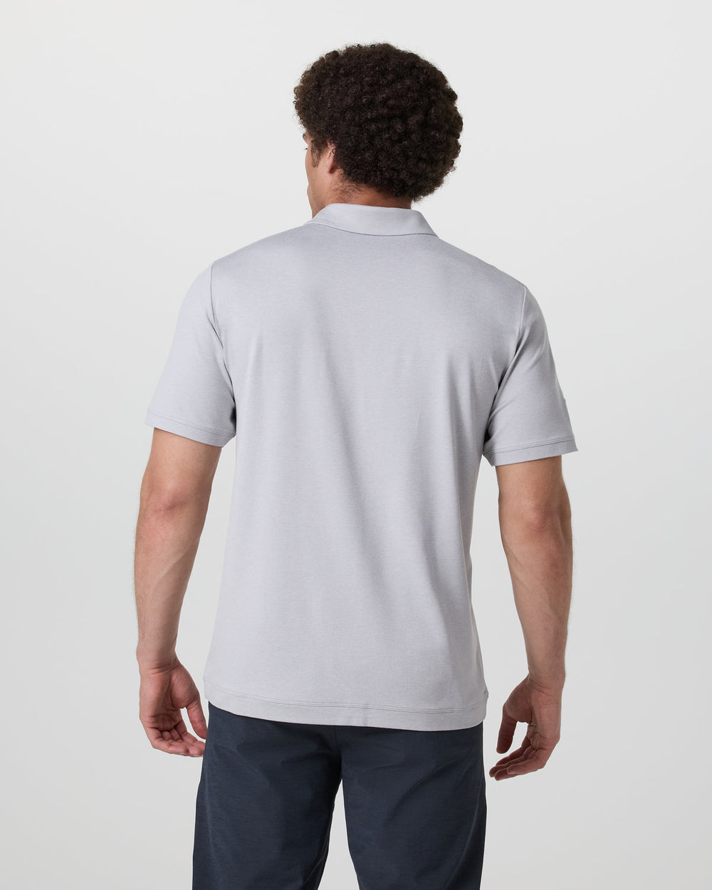 Short Sleeve Ponto Performance Polo Frost Grey Heather | Vuori sale