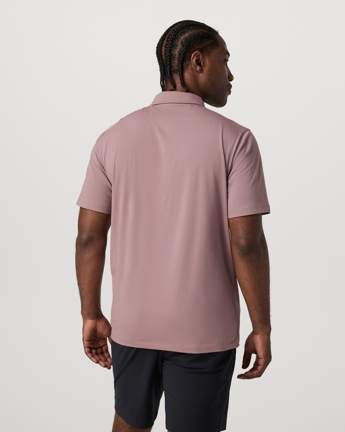 Short Sleeve Feather Polo Zion Rose | Vuori online
