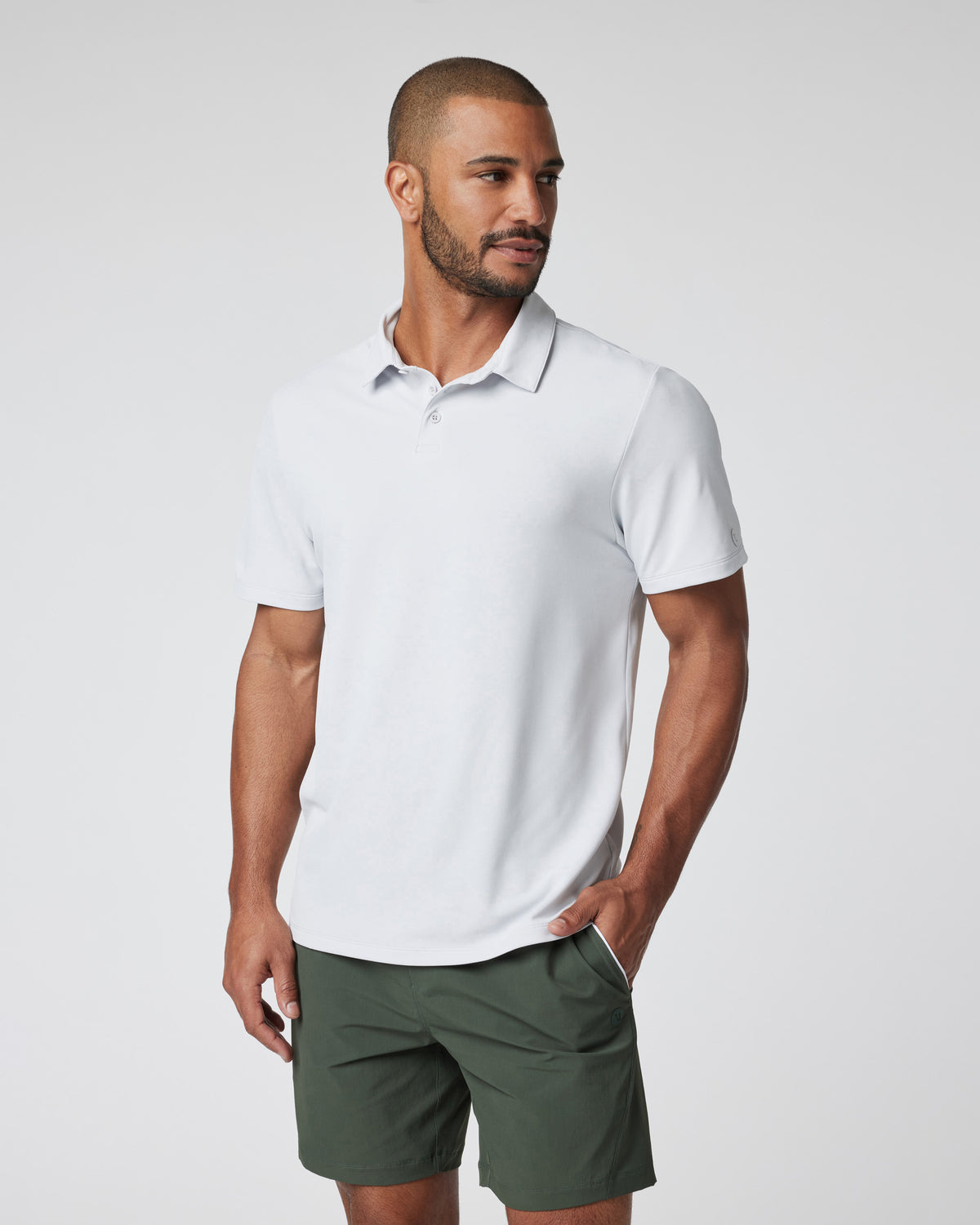 Gamepoint Polo Men's Frost Grey Tennis Polo | Vuori discount