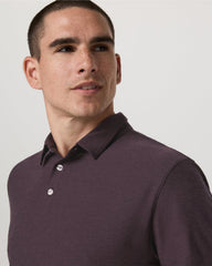 Strato Tech Polo Men's Raisin Heather Performance Shirt | Vuori sale