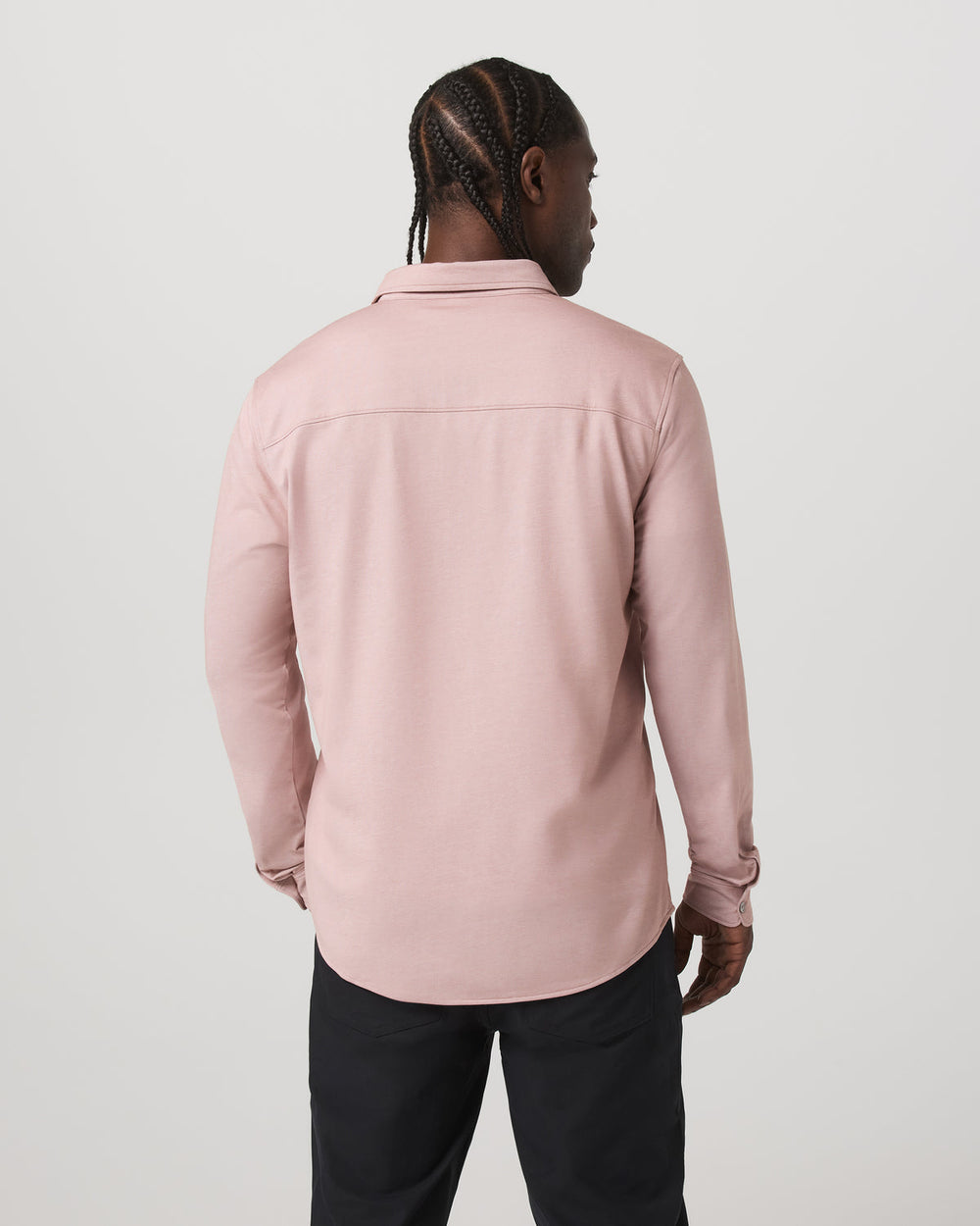 Long Sleeve Knit Oxford Button Down - Classic Fit Mauve | Vuori for sale