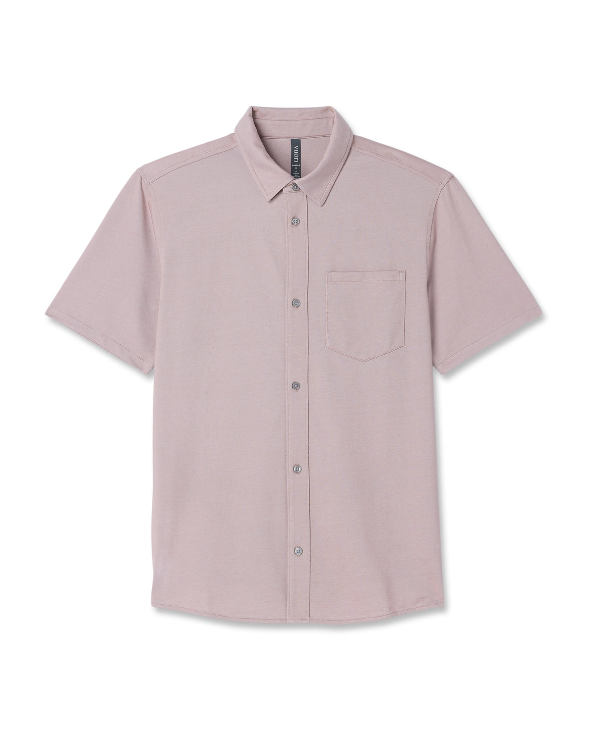 Short Sleeve Knit Oxford Button Down - Classic Fit Mauve | Vuori online
