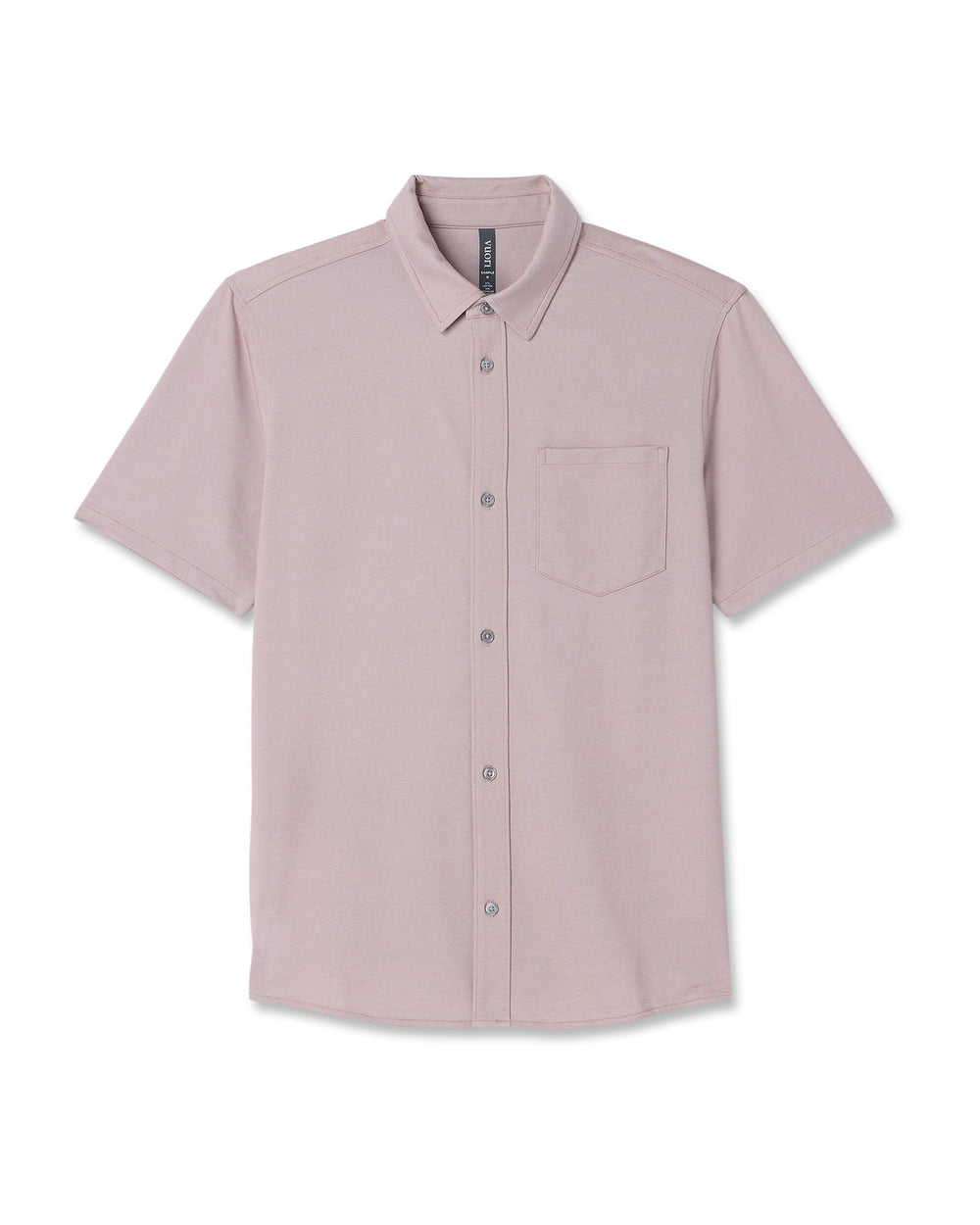 Short Sleeve Knit Oxford Button Down - Classic Fit Mauve | Vuori online