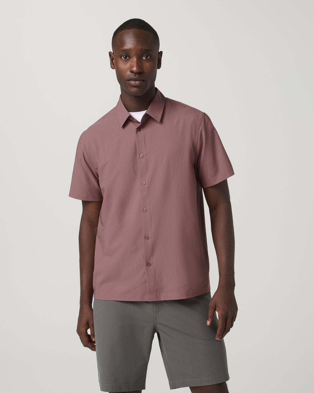 Short Sleeve Manhattan Button Down Men's Adobe Shirt | Vuori discount