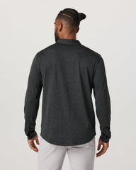 Men's Long Sleeve Ponto Button Down Charcoal Heather | Vuori for sale