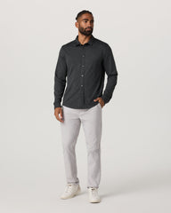 Men's Long Sleeve Ponto Button Down Charcoal Heather | Vuori for sale