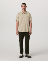 Short Sleeve Knit Oxford Button Down - Classic Fit Trench | Vuori online
