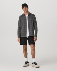 Men's Long Sleeve Plaid Button Down Shirt Dark Pewter | Vuori outlet