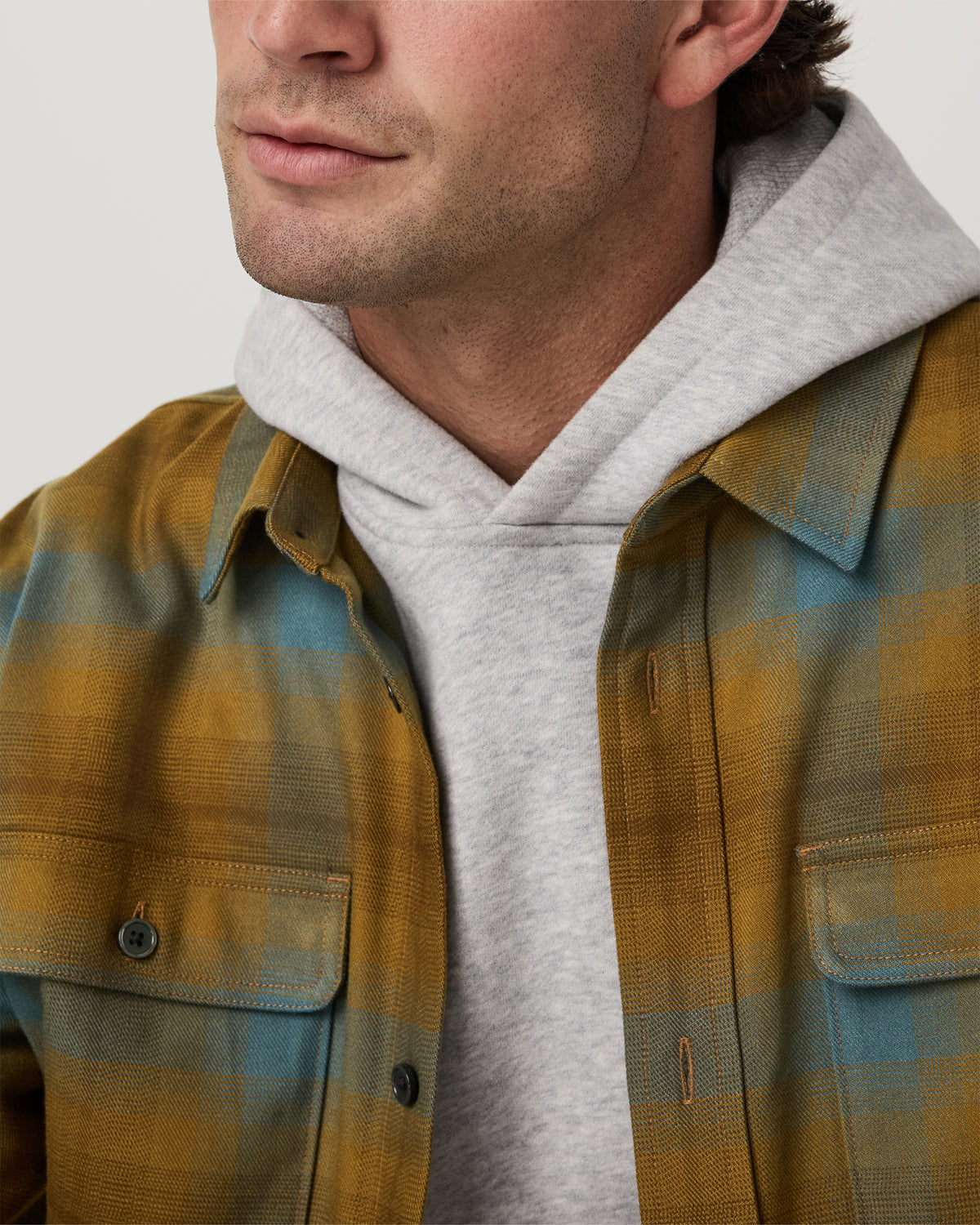 Long Sleeve Flannel Button Down Men's Bluegrass Shirt | Vuori shop